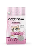CATBRAVO Aktif Topaklanan Bebek Pudrası Kokulu Kedi Kumu 5 Lt thumbnail 1
