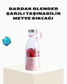 Kablosuz Taşınabilir Mini Blender – USB Şarjlı, 1200mAh - 1