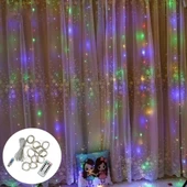 MİGHTY 3x3 METRE KUMANDALI RGB ÇOK RENKLİ LED GECE LAMBASI PERDE IŞIĞI PERİ LED - 2
