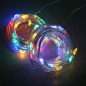 MİGHTY 3x3 METRE KUMANDALI RGB ÇOK RENKLİ LED GECE LAMBASI PERDE IŞIĞI PERİ LED - 5