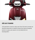 Kuba Grace 50 Motosiklet Beyaz thumbnail 2