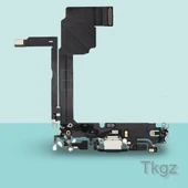 Apple İphone 15 PRO MAX Full Şarj Soketi Filmi FLEX Orjinal (MAVİ) - 1