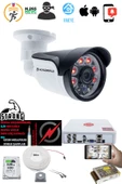1 Kameralı Set - 5MP Sony SecuLensli 1080p Full HD AHD, 6 Atom LED, Gece Görüşlü, IP66 Plastik Kasa - 2