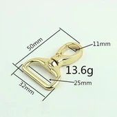 Lüx Çanta Ve Anahtarlık Kancası 2,5cm 2 Adet Deri El Aleti thumbnail 5