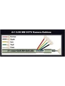 Kadraj CCTV Kablo 4+1 2x0,50 mm² 100 mt - Güvenlik Kamerası İçin - 4