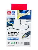 1.5m HDMI Kablosu | 4K@60Hz, 8K  Destekli | Altın Kaplama Konektör | Dayanıklı PVC Kaplama - 2
