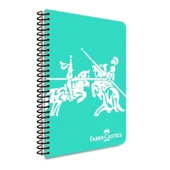 Faber-Castell Knights A4 100 Yaprak Plastik Kapak Spiralli Defter Çizgisiz thumbnail 4