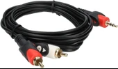 PrimeX PX-AUX3R 3.5mm AUX RCA Ses Kablosu, 3 Metre Aux Ses Sistemi Kablosu, Aux RCA Ses Kablosu - 4