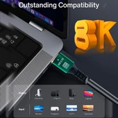 PrimeX PX-H8K01 Fully 1.5m 8K Hdmi Kablo, HDR V2.1 ARC Hdmi Kablo, V2.1 Kablo HDMI - 8