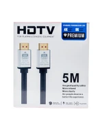 5m HDMI Kablosu | 4K@60Hz, 8K  Destekli | Altın Kaplama Konektör | Dayanıklı PVC Kaplama - 1