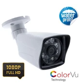 Kadraj 5MP Sony SecuLensli 1080P Full HD AHD 6 ATOM LED Güvenlik Kamerası - Plastik Kasa, Su Geçirmez - 1