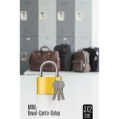 Mini 20mm Bavul ve Çanta Asma Kilidi – 3 Anahtarlı, Dolap ve Seyahat İçin Güvenli - 1