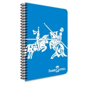 Faber-Castell Knights A4 100 Yaprak Plastik Kapak Spiralli Defter Çizgisiz thumbnail 1