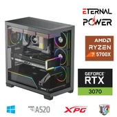 E.POWER RYZEN 7 5700X 32G DDR4 1TB M.2 RTX3070 A520 T650W - 1