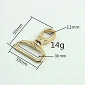 Lüx Çanta Ve Anahtarlık Kancası 3cm 2 Adet Deri El Aleti - 9