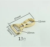 Lüx Çanta Ve Anahtarlık Kancası 2cm 2 Adet Deri El Aleti - 9