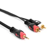 PrimeX PX-AUX5R 3.5mm AUX RCA Ses Kablosu, 5 Metre Aux Ses Sistemi Kablosu, Aux RCA Ses Kablosu - 1