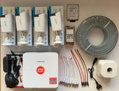 4 Kameralı Set Kadraj 5MP Sony SecuLensli 1080P Full HD AHD 6 ATOM LED Güvenlik Kamerası Seti - Metal Aluminyum Kasa, Su Geçirmez thumbnail 3