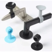 Renkli Vantuzlu Geçmeli Kapı Kolu Stoper 4lü Set - 5