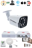 1 Kameralı Güvenlik Kamerası Seti - 5MP Sony SecuLensli 1080P Full HD AHD, Gece Renkli, 8 Ultra Warm LED, Colorvu Teknolojisi, Metal Aluminyum Kasa - 2