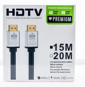 15m HDMI Kablosu | 4K@60Hz, 8K, 4K@120Hz Destekli | Altın Kaplama Konektör | Dayanıklı PVC Kaplama - 1
