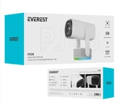 Everest PJ08 Beyaz 5200mAh Otomatik 720P HD 4K Destekli 5200 Lümen Android 11 Ekran HD Proje - 2