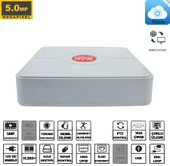 Kadraj NVR Kayıt Cihazı 16 Kanal 5MP 1080P H265 5in1 Hibrit P6SLite - 4