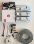 3 Kameralı Set - 5MP Sony SecuLensli 1080p Full HD AHD - Gece Renkli, 8 Ultra Warm Led, Colorvu Teknolojisi, Metal Aluminyum Kasa - 3
