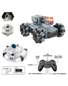 Vardem Uzaktan Kumandalı Full Fonksiyon Şarjlı 2.4GHz Ufo Avcısı Akrobatik Tank Gri 666804 thumbnail 2