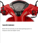 Kuba Borellı 50 Motosiklet Beyaz - 3