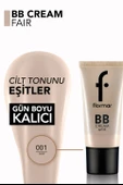 Flormar Hafif Yapılı & Yarı Parlak Bitişli SPF20 Nemlendirici BB Krem 001 FAIR - 3
