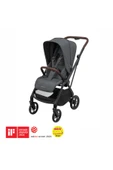 Leona 2 Çift Yönlü Uzatılabilir Sırt Desteği Tam Yatabilir Bebek Arabası Twillic Graphite thumbnail 1