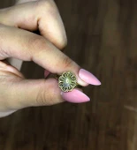 Doğal Taş Sitrin Doğal Taşlı Antik Model Kadın Ayarlanabillir Yüzük euy77s thumbnail 3