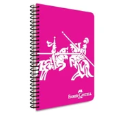 Faber-Castell Knights A4 100 Yaprak Plastik Kapak Spiralli Defter Çizgisiz thumbnail 2