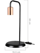 Tema Masa Lambası Siyah-Bakır thumbnail 2