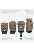 MAXİ-COSİ Maxi-cosi Emerald 360 Pro I-size Dünyanın Ilk Kızaklı,araç Dışına Çıkabilen Isofix'li 0-36 Truffle thumbnail 4