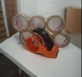 Koli Bantlama Makinesi + 6 Koli Bandı TURUNCU RENK - 1