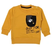 (2 Parça) Köpek Baskılı Cepli Hardal İkiip Mevsimlik Erkek 2li Bebek Takım (6,9,12,18 Ay) - 5