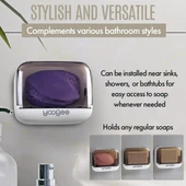 Çekmece Model Pratik Katı Sabunluk Su Biriktirme Hazneli Hijyenik ve Şık Sabun Kabı thumbnail 5