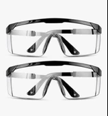 Şeffaf Koruyucu İş Gözlüğü Şeffaf Taşlama Ve Çapak Gözlüğü Koruyucu Laboratuvar Gözlüğü - 1