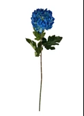 Yapay Çiçek Krizantem Mavi 90cm Tek Dal Kumaş Çiçek Uzun Dal thumbnail 2