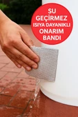Su Geçirmez Isıya Dayanıklı Alüminyum Onarım Bandı 5cm x 5m – Güçlü Yapışkanlı Sızdırmaz Tamir Bandı - 1