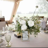 Yapay Çiçek Krizantem Beyaz 90cm Tek Dal Kumaş Çiçek Uzun Dal - 2