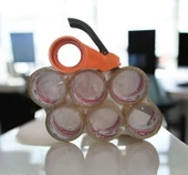 Koli Bantlama Makinesi + 6 Koli Bandı TURUNCU RENK - 2