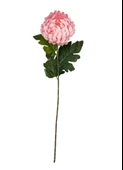 Yapay Çiçek Krizantem Pembe Açık 90cm Tek Dal Kumaş Çiçek Uzun Dal thumbnail 2