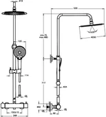 Artema Aquaheat A47201 Bliss 250 Termostatik Duş Kolonu thumbnail 2