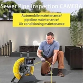 Profosyonel Ekranlı Kameralı 30 Metre Fiber Kablo Yılan Endoskop Kameralı Hafıza Kart Girişli Kuyu, Sondaj, Kanalizyasyon Kamerası 8 Mm 4.3 Inc - 2