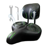 Sırt Destekli Bisiklet Sele Koltuğu Sırt Desteği ile Bisiklet Elektrikli Bisiklet Selesi Yeşil thumbnail 7