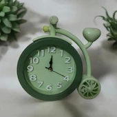 Yaratıcı Ofis Masaüstü Bisiklet Yatak Odası ÇOCUK ODASI Başucu Saati Yaratıcı Saat YEŞİL RENK - 1
