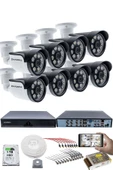 8 KAMERALI GÜVENLİK KAMERASI SETİ - 5MP Sony SecuLensli 1080P AHD, 8 Warm LED, Colorvu Gece Renkli Görüş, 1TB Disk thumbnail 1